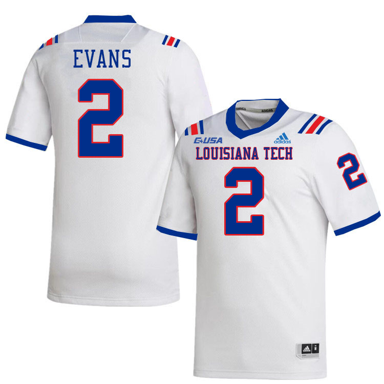 Jessie Evans Louisiana Tech Jersey,LA Tech Bulldogs Football Jerseys,Uniforms,Gears-White